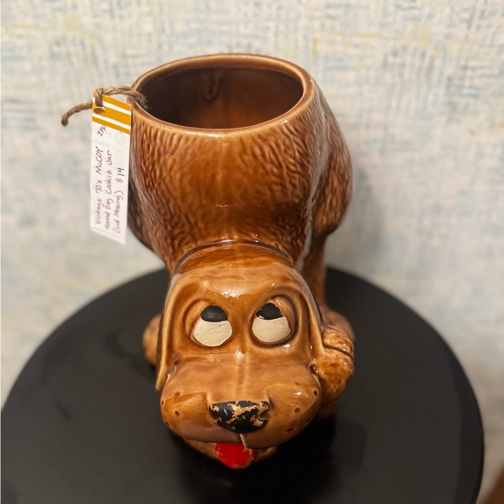 Vintage 70s McCoy Hound Dog Cookie Jar